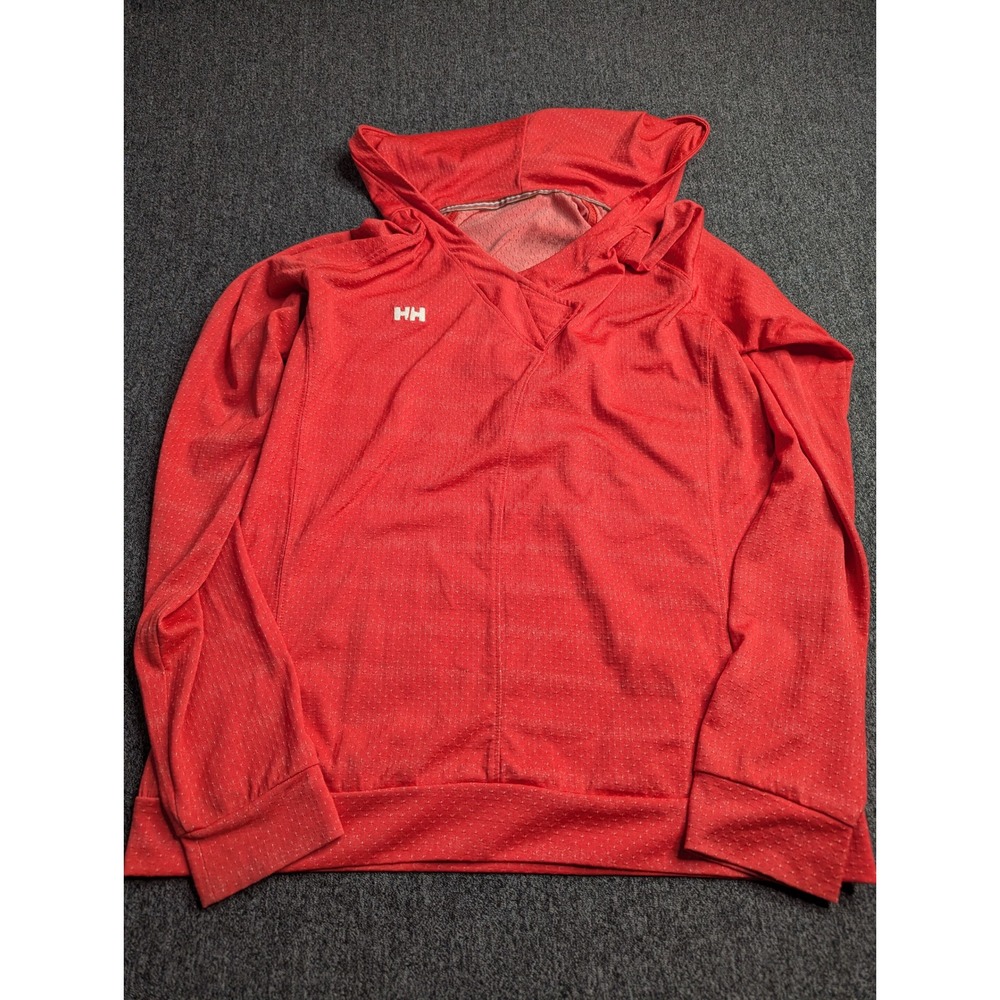 Helly Hansen Womens Red Lightweight Mesh Active Hoodie Crossover *NO‎ SIZE TAG*